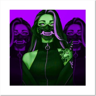 PURPLE MASK Posters and Art